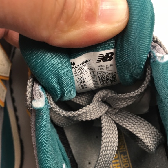 New Balance 515 Gray Blue Big Kids Shoes 1 Z29 - Picture 6 of 8